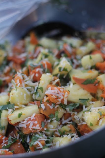 Pineapple and sweet potato salad