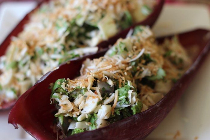 Banana flower salad kate